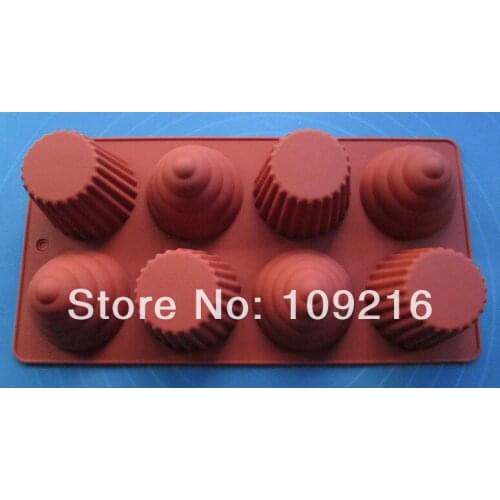 1pcs Muffin and Gyroscope Shaped Good Quality 100% Food Grade Silicone Cake/Jelly/Pudding DIY Mold