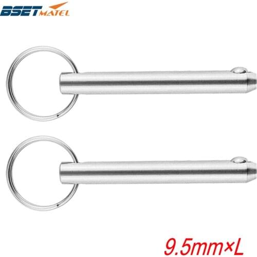 2PCS/Lot 3/8inch 9.5mm Stainless Steel 316 Quick Release Ball Pin for Boat Bimini Top Deck Hinge Marine Boat Accessories