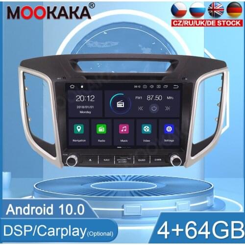 4GB+64GB Android 10.0 For Hyundai IX25 Stereo Headunit Multimedia Player Auto Radio Car GPS Navigation WIFI DSP BT