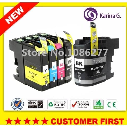 5PCS Compatible Ink Cartridges for LC117 LC115 For Brother MFC-J4510N DCP-J4210N for Japan Market