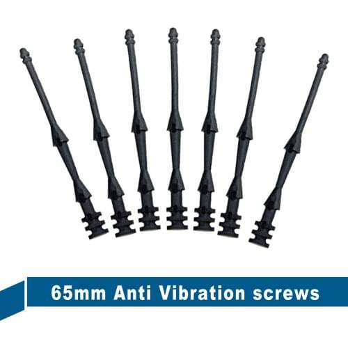 50 pcs 65mm Screw Pin Rivet Rubber PC Fan Noise Absorbtion Mount Silicone Screws