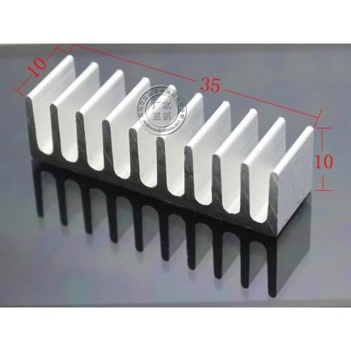Fast Free Ship 50pcs Aluminum radiator chip cooler 10*35*10MM Heatsink Pure aluminum heat sink IC Heatsink