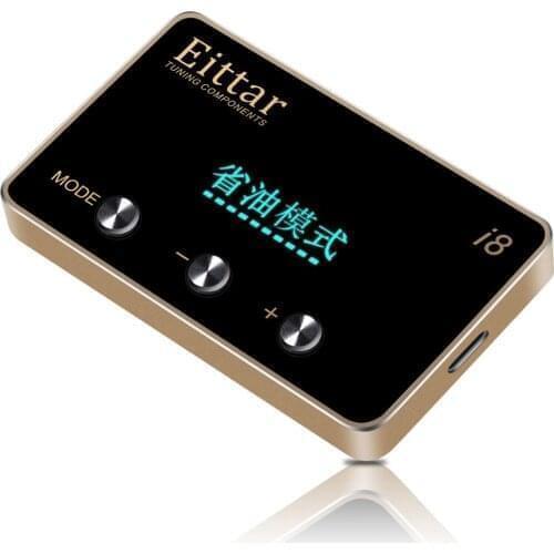 Car Electronic Throttle Controller LCD Screen Display Car Gas Pedal Booster Accelerator Commander for Jeep Wrangler JL 2013-2017