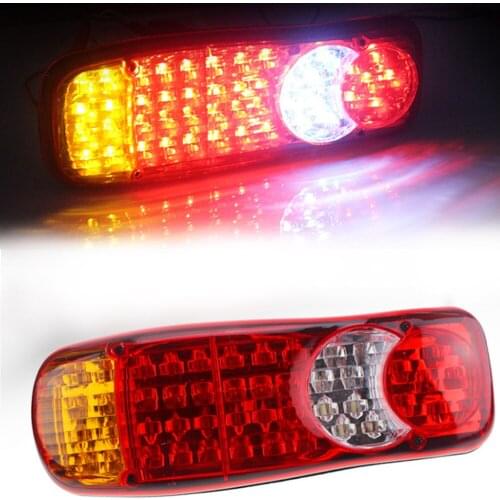 Car Truck LED Rear Tail Light Warning Lights Rear Lamps Waterproof Tailight Parts for Trailer Caravans DC 12V