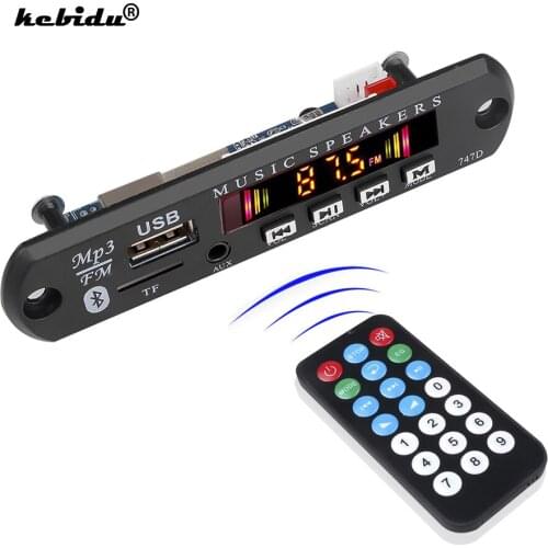 DC Car MP3 Player 12V MP3 WMA Decoder Board Audio Module USB TF Radio Bluetooth5.0 Wireless Music With Power Protection For Car
