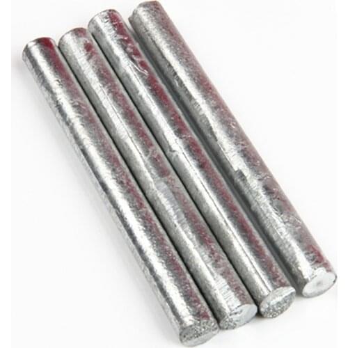 Zinc Rod High Purity Zn 99.5% Ingot Round Bar Anode Electroplating Diameter 2mm to 100mm