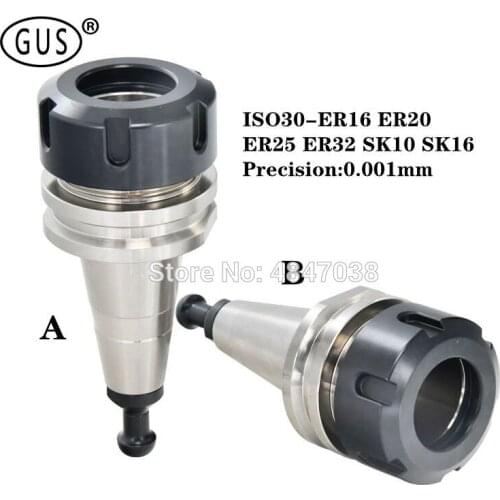 Engraving machine dedicated woodworking tool holder ISO30-ER16 ER20 ER25 ER32 SK10 SK16-45L / 60L coated anti-rust