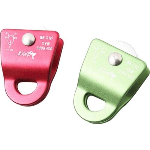2000kg Flexible Active Pulley Block 360 Degree Swivel Pulley for Outdoor Rock Climbing Rope Ice Belt Lifting Sling