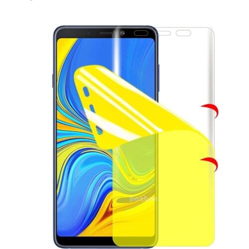 7D Full Cover Hydrogel Protective Film for Samsung Galaxy A9 A9s A8s A8 Plus A7 A6 Plus A6s Screen Protector (Not Glass)