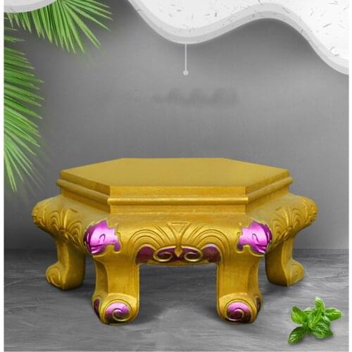 Good Quality Beautiful Reusable Gardening Flower Pot Stand Seat Mold Elephant Hexagonal Rectangle Round 3D Texture Design