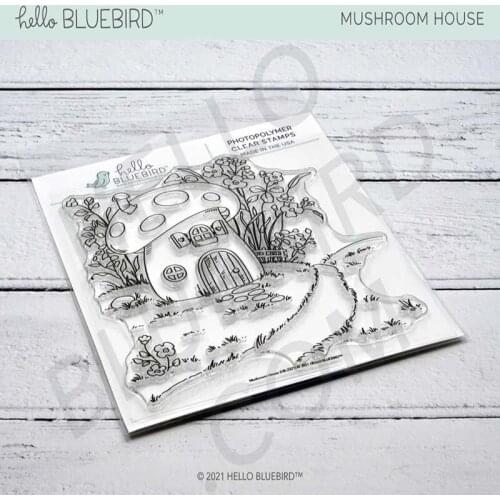 JC Mushroom House Flowers Rubber Stamps for Scrapbooking Silicone Seal Craft Stencil Album Paper Mold Card Make Decoration Sheet