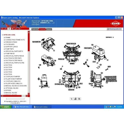 ForKuhn agricultural equipment Parts catalog
