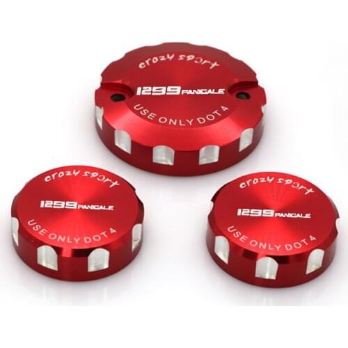 Front Brake Reservoir Cover Motorcycle Master Cylinder Oil Fluid Lid For DUCATI 1299 Panigale 2012-2014 2013 Motorcycle Parts