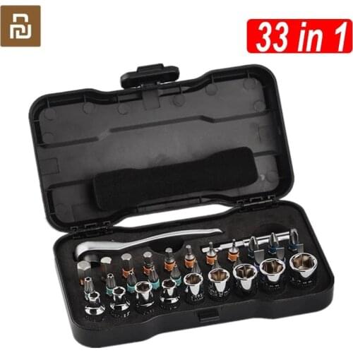 Xiaomi DUKA 33 In 1 Multi-purpose Ratchet Wrench Screwdriver S2 Magnetic Bits Tools Set ATuMan RS2 DIY Household Repair Tool