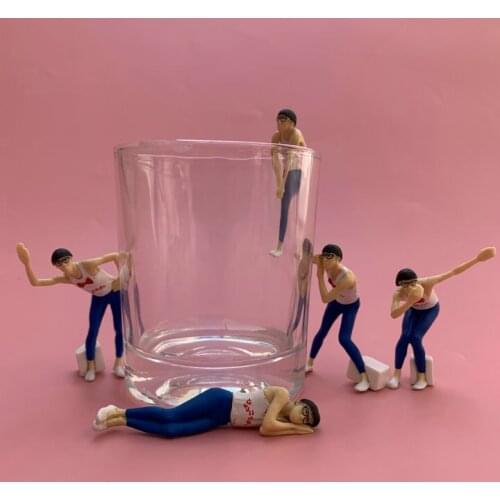 Pvc figure model toy man in glasses 5pcs/set