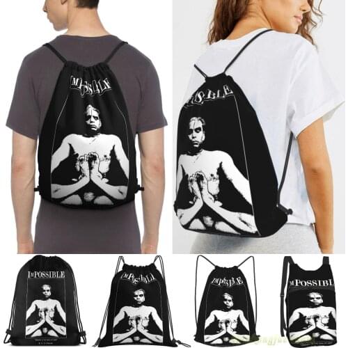 Impossible B.K.S. Iyengar Women Drawstring Sackpack Gym Bags Men Outdoor Travel Backpacks For Training Fitness Swimming Bag