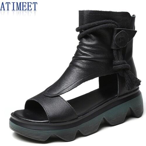 New Summer Leather Sandals Fashion Casual Sandals Designer Shoes Women Slippers Cool