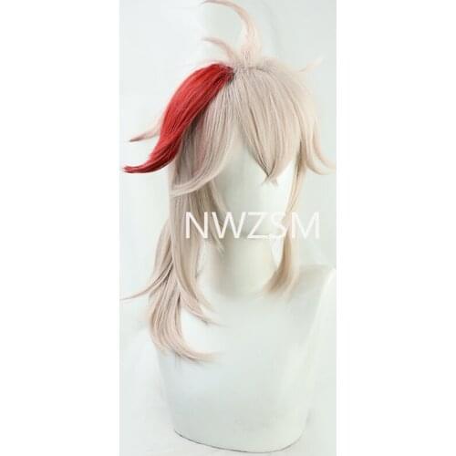 Game Genshin Impact Kazuha Wig Cosplay Professional Props Heat resistant Pre styled Wigs With Hairnet