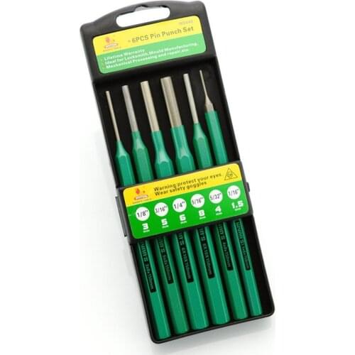 1 Set/5 Pcs Hand Positioning Punch Drill Tools 1.5mm 3mm 4mm 5mm 6mm 8mm W/ Round Head For Leather Craft Hole Punchin Hand Tools