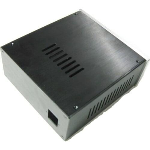 KYYSLB 219x90x228mm All-aluminum Amplifier Chassis Housing DIY Box Enclosure 2209 Short Version with Cooling Hole Amplifier Case