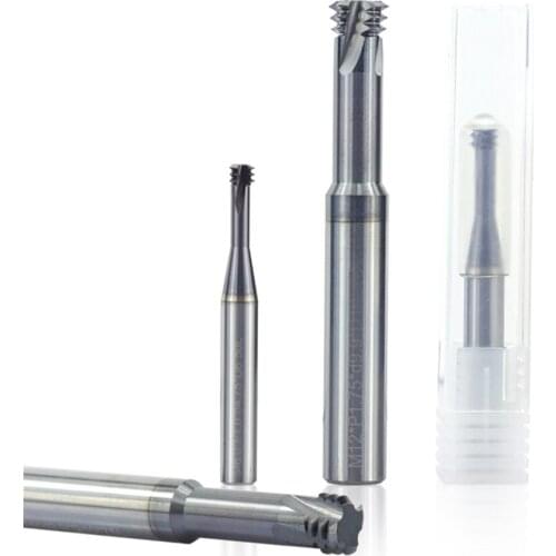 Thread mill 3 flute solid carbide mill cnc threading tools m1.6 m2 m2.5 m3 m4 m5 m6 m8 m10 m12 work tools