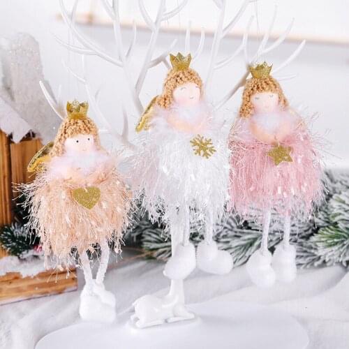 Christmas Party Angel Dolls Gifts New Year Ornament Xmas Tree Decor Hanging Elf Pendant Navidad Decorations For Home Noel Natal