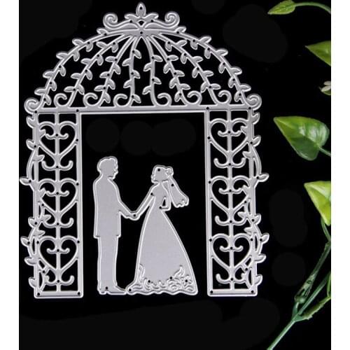 Bride Groom Wedding Die Cutting Dies Stencils DIY Scrapbooking Card Paper Craft 85DA
