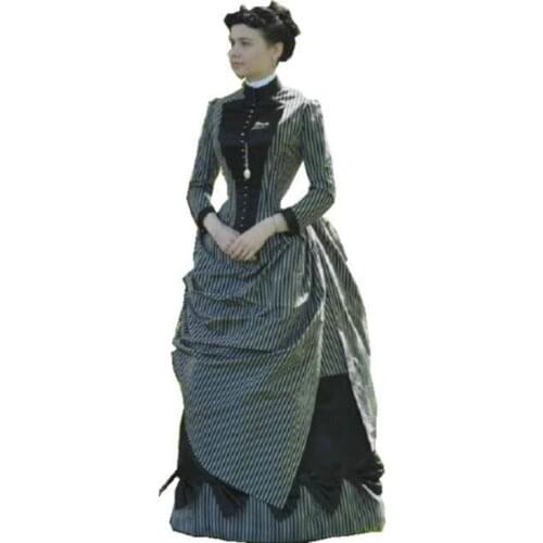 Historical Vintage Victorian Dresses 1860s Scarlett Civil War Southern Belle dress Marie Antoinette dresses US4-36 C-819
