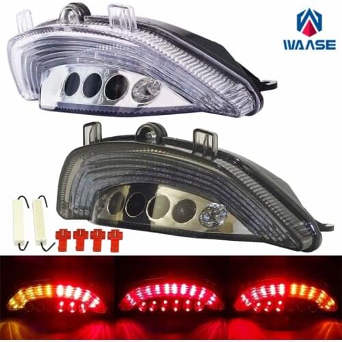 Waase For Yamaha Vmax 1700 VMX1700 2009 2010 2011 2012 2013 2014 2015 E-Mark Tail Light Brake Turn Signals Integrated LED Light