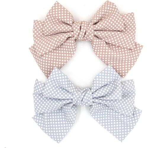 Furling Girl 1PC Polka Dots Bow Hairpin Women Hair Clips Fishion Barrettes Accessories Ornaments Headdress