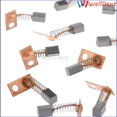 10pcs Dental Micromotor Handpiece Carbon Brushes Replace Electric Motor Brushes High Quality For Saeyang Series