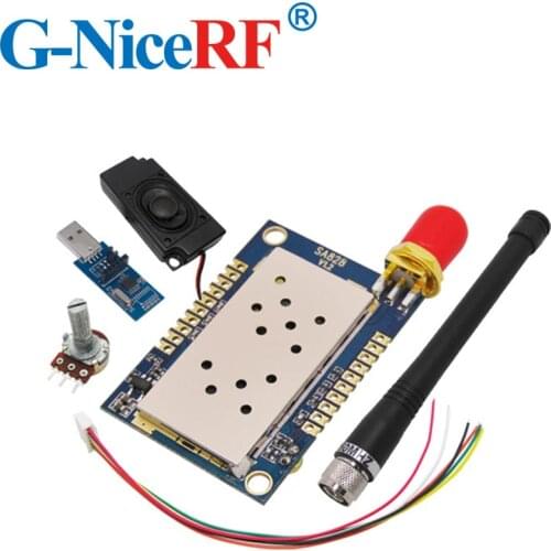 2PCS/Lot SA828 5KM Long Distance 1W 30dBm RF Audio Transmitter Module 134-174MHz VHF Band Walky Talky