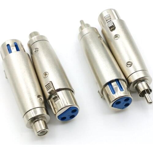 20pcs 3PIN XLR Female To RCA Male/RCA Female Audio Adapter Connector For Microphone Speaker