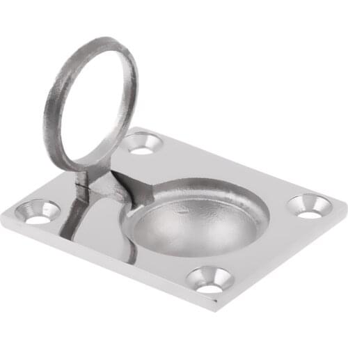 316 Stainless Steel Marine SS Boat Sailing Marine Hardware Flush Fitting Lifting Pull Hatch Lift Ring Handle 48 x 38mm