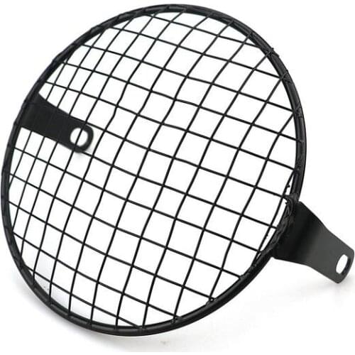7 inch Motorcycle Universal Vintage Headlight Protector Retro Grill Light Lamp Cover Motorbike Headlight Protector Net