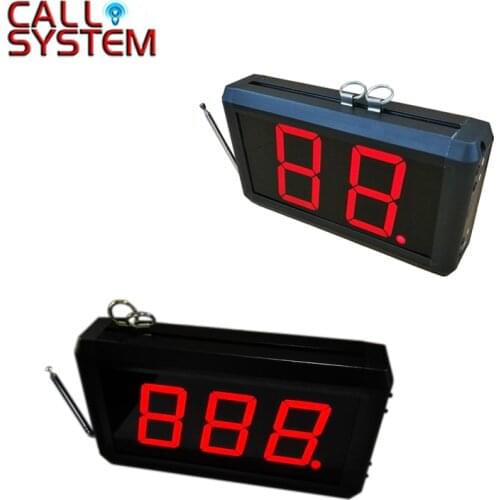 2-digit or 3-digit Display Receiver Host Voice Reporting Broadcast Restaurant Pager Wireless Calling System 433.92MHz K-302