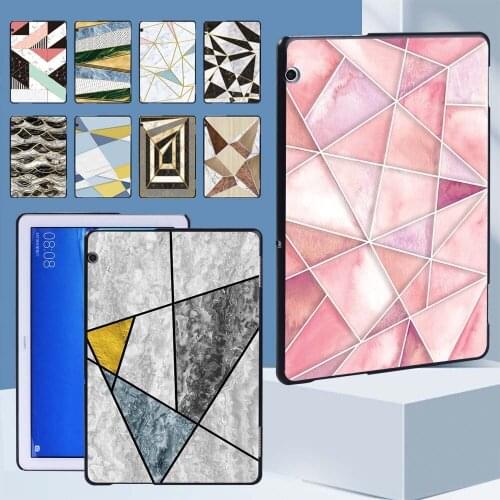 For Huawei MediaPad M5 Lite 8/T5 10 10.1"/MediaPad T3 8.0"/T3 10 9.6"/M5 Lite 10.1/M5 10.8" Shape Series Slim Tablet Back Case