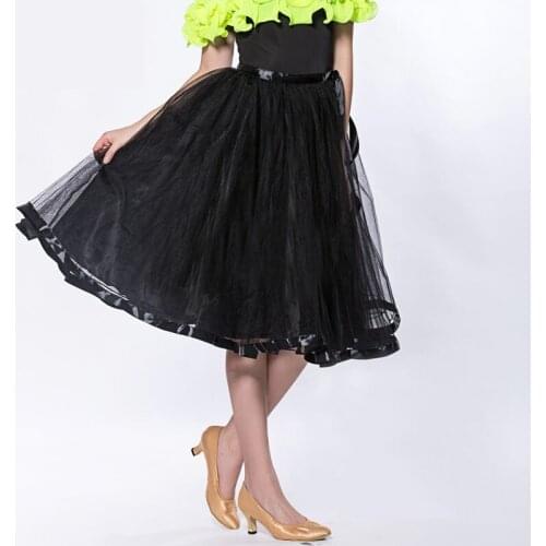 Customized Lady Ballroom Dancing Skirt Modern Dance Costume Adult and Kids Samba Cha-cha Rumba Dancing Dress Promotion B-2770