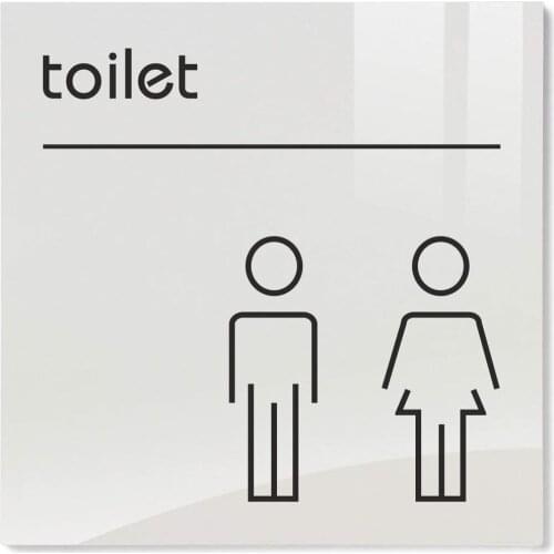 Customized High Quality Frosted Acrylic TOILET BABY CHANGING MALE FAMALE Sign