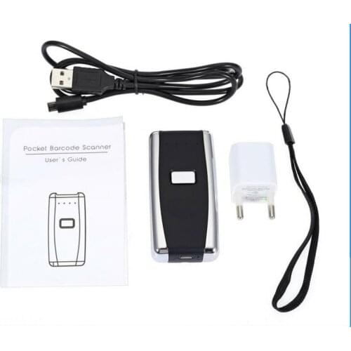Pocket Wireless Bluetooth 2D QR Barcode Scanner Laser Bar Code Reader