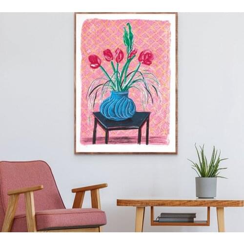 Classical Still Life Posters and Prints Wall Art Canvas Painting Flowers Arrangement Wall Pictures for Living Room Decor