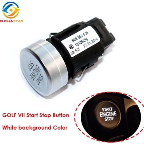 5GG959839 OEM Car Start & Stop Engine one-button Switch Button Keyless Start Switch Parts For V W Golf 7 MK7 VII 5GG 959 839