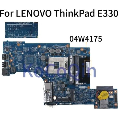 KoCoQin Laptop motherboard For LENOVO ThinkPad E330 HM77 Mainboard 04W4175 11284-1 48.4UH01.011 SLJ8C