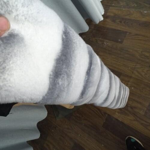 Real Rex Rabbit Fur neck white neck is 90cm long and 14cm wide