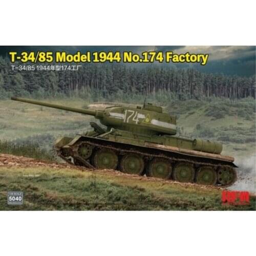 RYEFIELD MODEL RFM RM-5040 1/35 Medium Tank T-34/85 Model 1945 No.174 Factory - Scale Model Kit
