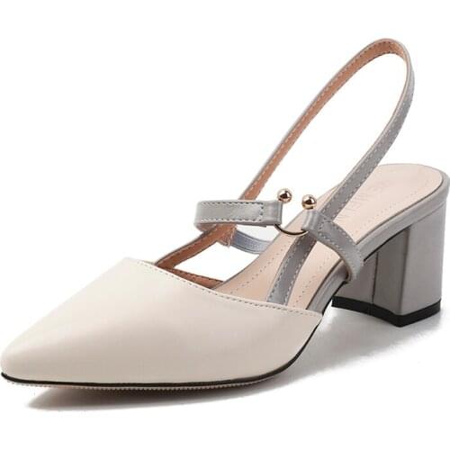 Sandals for Women Ankle Twists Thin Band Combination Buckles High-Heeled Thick Heel Metal Buckle Women Sandals