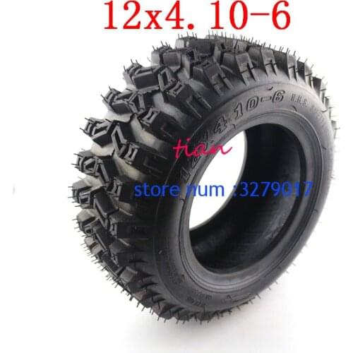 High quality 12x 4.10-6 tire tyre ATV Quad Go Kart 47cc 49cc /4.10-6 tyre Lawn Garden Tiller Snow Blower Thrower R-1 Lug tire
