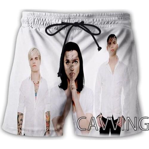 CAVVING 3D Printed Placebo Rock Summer Beach Shorts Streetwear Men Quick Dry Vacation Casual Shorts for Women/men
