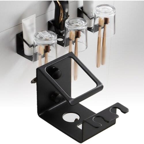 Stainless Steel Toothbrush Holder Wall Mount Toothpaste Rack Dust-proof Toothbrush Holder Storage Rack Bathroom Accessories Set