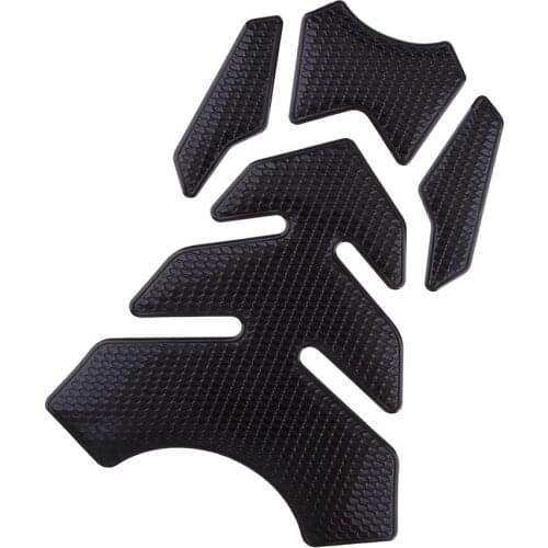 Universal 3D Motorcycle Oil Gas Fuel Tank Pad Protector Cover Sticker Decal Motorcycle Sticker Fuel Tank Decal For Yamaha Black